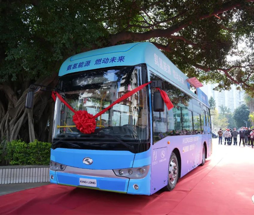 Ammonia-hydrogen bus